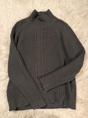 Lululemon olive Cable Turtleneck Sweater